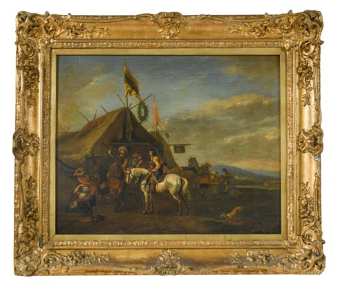 Lot 158 - Follower of Philips Wouwerman  (Dutch, 1619-1668)