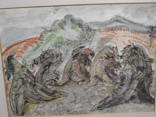 Lot 35 - Vera Cunningham (British, 1897-1955) 'Stooks',...