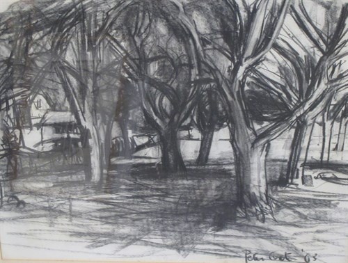 Lot 49 - Peter Coat (British, 1926-2016) 'In an Orchard,...
