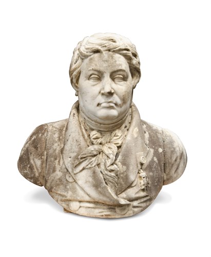 Lot 242 - A marble bust that is likely to be Louis Philippe, the last King of France (1773 – 1850)