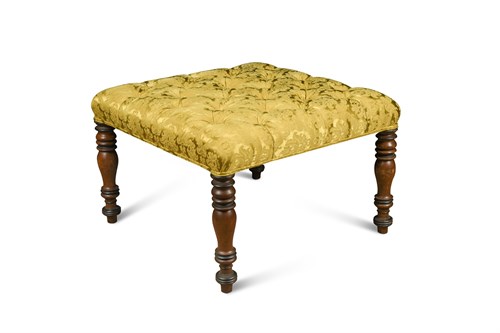 Lot 584 - A square upholstered stool