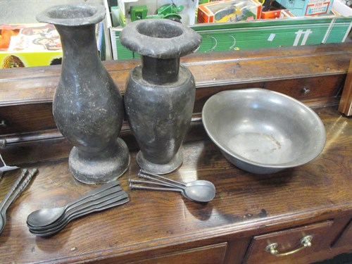 Lot 263 - A late 17th or early 18th century style pewter...