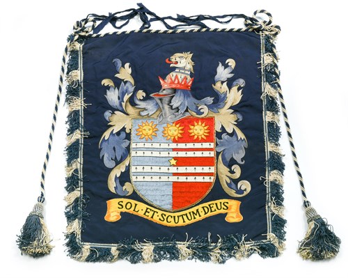 Lot 349 - A pair of armorial banners
