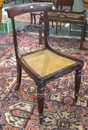 Lot 538 - A set of six Regency rosewood dining chairs,...