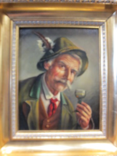 Lot 382 - Two late 19th century/early 20th century oil...