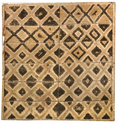 Lot 500 - A late 19th or early 20th century Congonese rafia panel