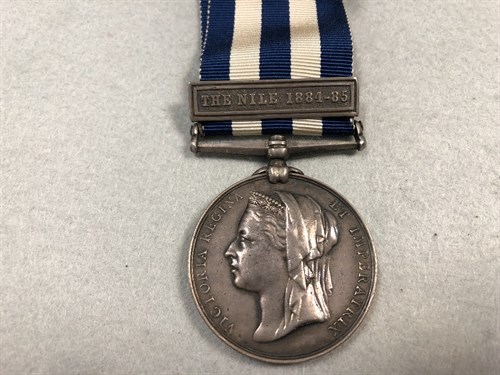 Lot 365 - Victoria Egypt campaign medal with The Nile 1884-1885 clasp