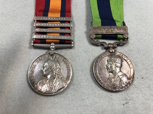 Lot 366 - Queen’s South Africa Boer War Medal with 4 clasps