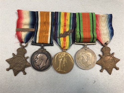 Lot 367 - Group of four WWI and WWII medals to 2nd Lieut (later Major) D.L.J.  Babington A.S.C.