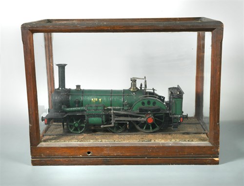 Lot 376 - A mid-Victorian live steam model locomotive with open cab