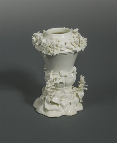 Lot 48 - A Saint-Cloud blanc de chine pastille burner, circa 1730-50