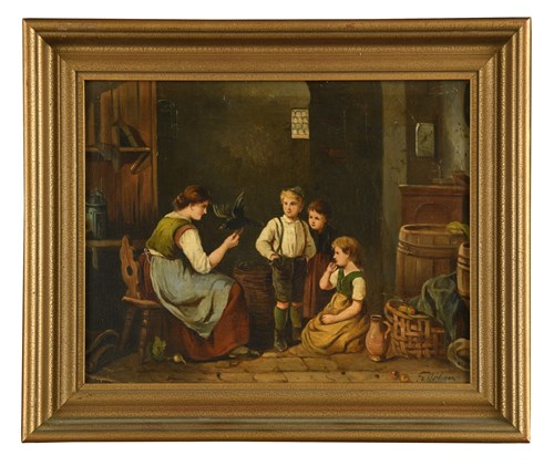 Lot 105 - F Orban (German, 19th Century)