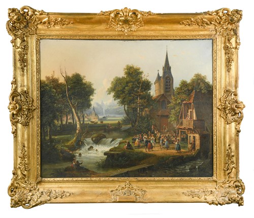 Lot 100 - Charles Corneille de Groux (Belgian, 1825-1870)