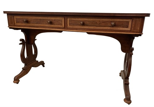 Lot 70 - A Regency style mahogany sofa table, with two...