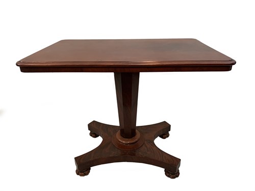 Lot 16 - A William IV mahogany pedestal table, on...