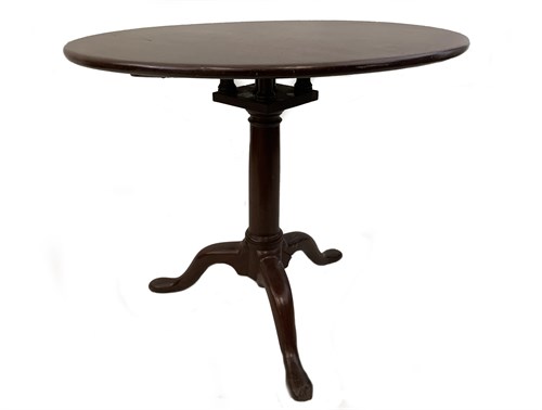 Lot 35 - A George II mahogany tripod table, on a...