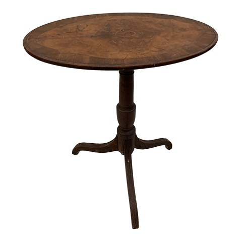 Lot 13 - A Regency mahogany oval tripod table,...