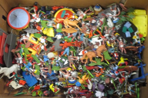 Lot 191 - Britains and similar model plastic play...