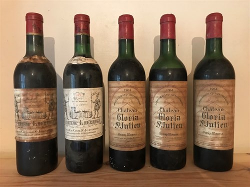 Lot 264 - Chateau Gloria 1964, 3 btls; Chateau La Grange...