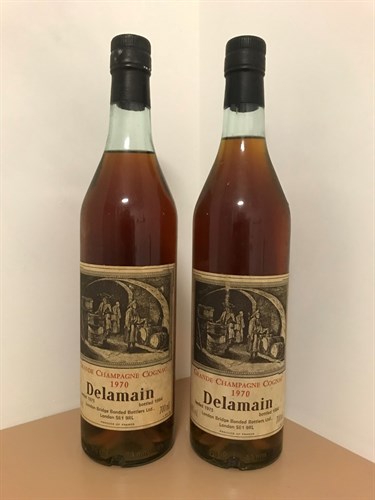 Lot 281 - Delamain Grande Champagne cognac 1970, 2 btls