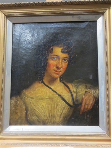 Lot 424 - English School (19th Century), Portrait of...