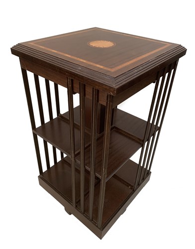 Lot 14 - A mahogany leather lined low occasional table,...