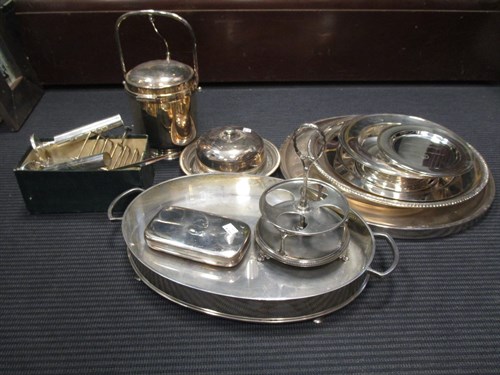 Lot 337 - A large collection of silver plated items...