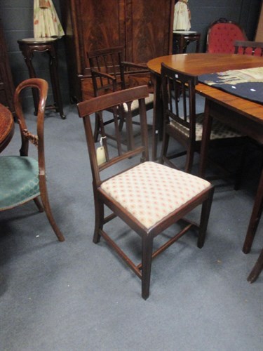 Lot 711 - A set of seven Georgian bar back dining chairs