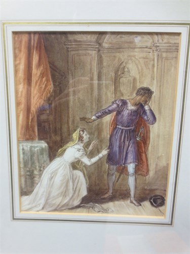 Lot 422 - Manner of Henry Fuseli, a pair of watercolours...