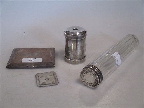 Lot 349 - A silver table pencil sharpner by Asprey &...