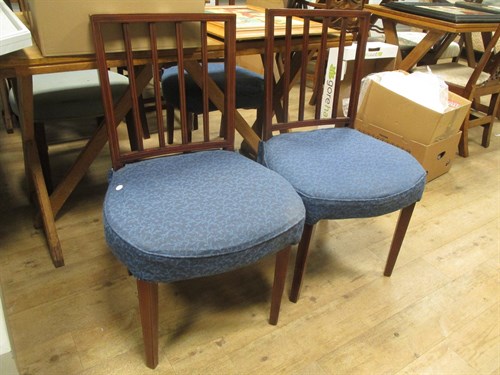 Lot 657 - A set of four George III style mahogany and...