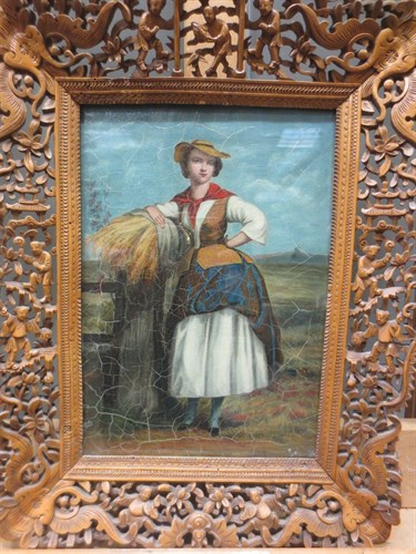 Lot 425 - English School, 19th Century, A Harvest maiden,...