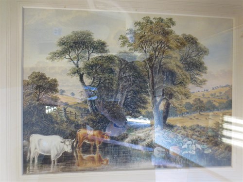 Lot 414 - A group of assorted watercolours and prints