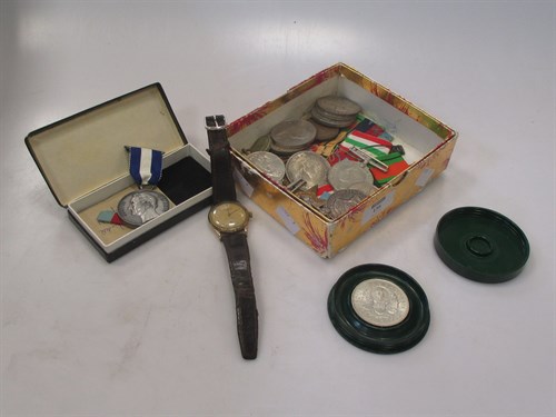 Lot 156 - A Mappin Campaign wristwatch awarded for 25...