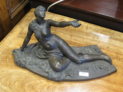 Lot 124 - After H. Claskenbech 'Reclining female',...