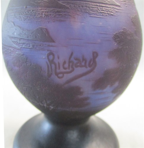 Lot 1 - A Loetz 'Richard' blue cameo glass vase
