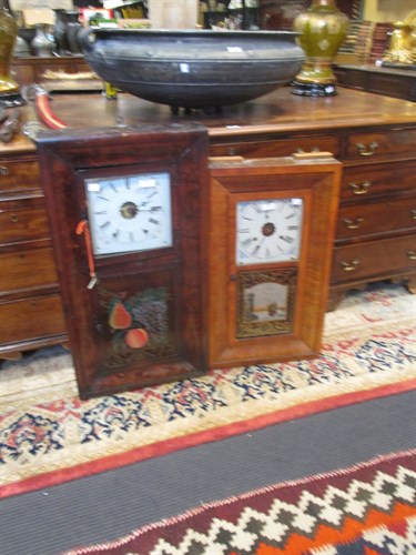 Lot 547 - Two American wall clocks and a reproduction...