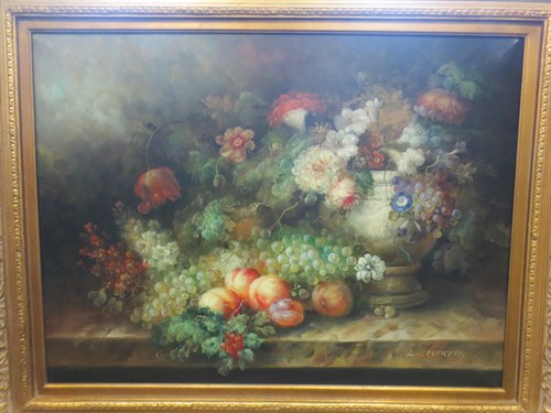 Lot 385 - 20th Century modern still life study of floral...