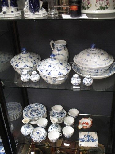 Lot 74 - Royal Copenhagen vase, tureens, salt and...