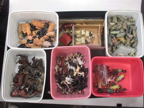 Lot 207 - Britains farm animals: calves, pigs and sows,...