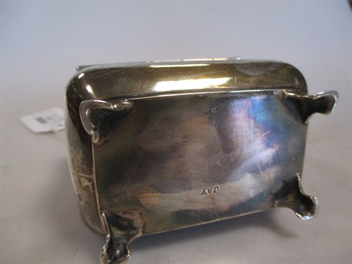 Lot 357 - A silver casket 5.7ozt