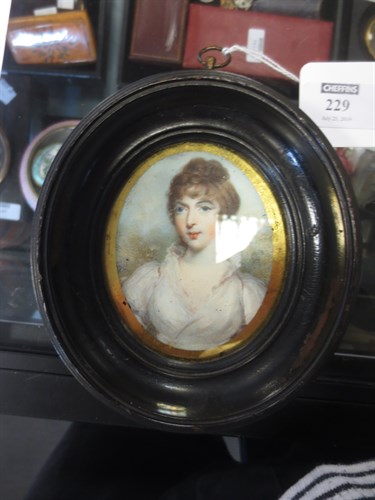 Lot 229 - A portrait miniature of Janet, Lady Strange (d....