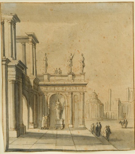 Lot 129 - Follower of Dirck van Delen (Dutch, 1605-1671)