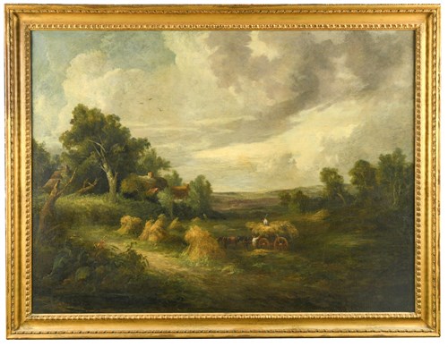 Lot 219 - English School, 19th Century, A wooded...