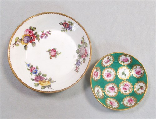 Lot 64 - A Sevres coffee cup and saucer