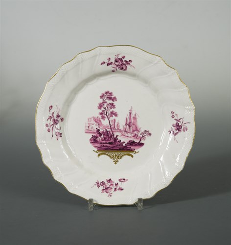 Lot 43 - A Tournai plate, circa 1763