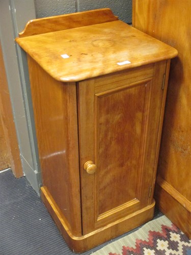 Lot 346 - A 19th Century Satinwood Bedside Cupboard, 40cm W