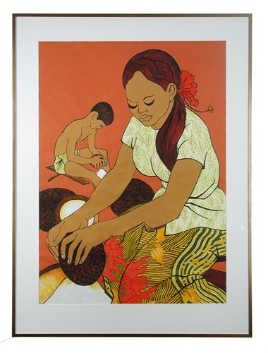 Lot 138 - Jill Walden (British, 1934-2013), Grinding...