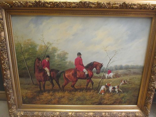 Lot 223 - G. Ray (British, 20th Century) 'Hounds drawing...