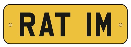 Lot 117 - RAT 1M, a cherished number plate on retention